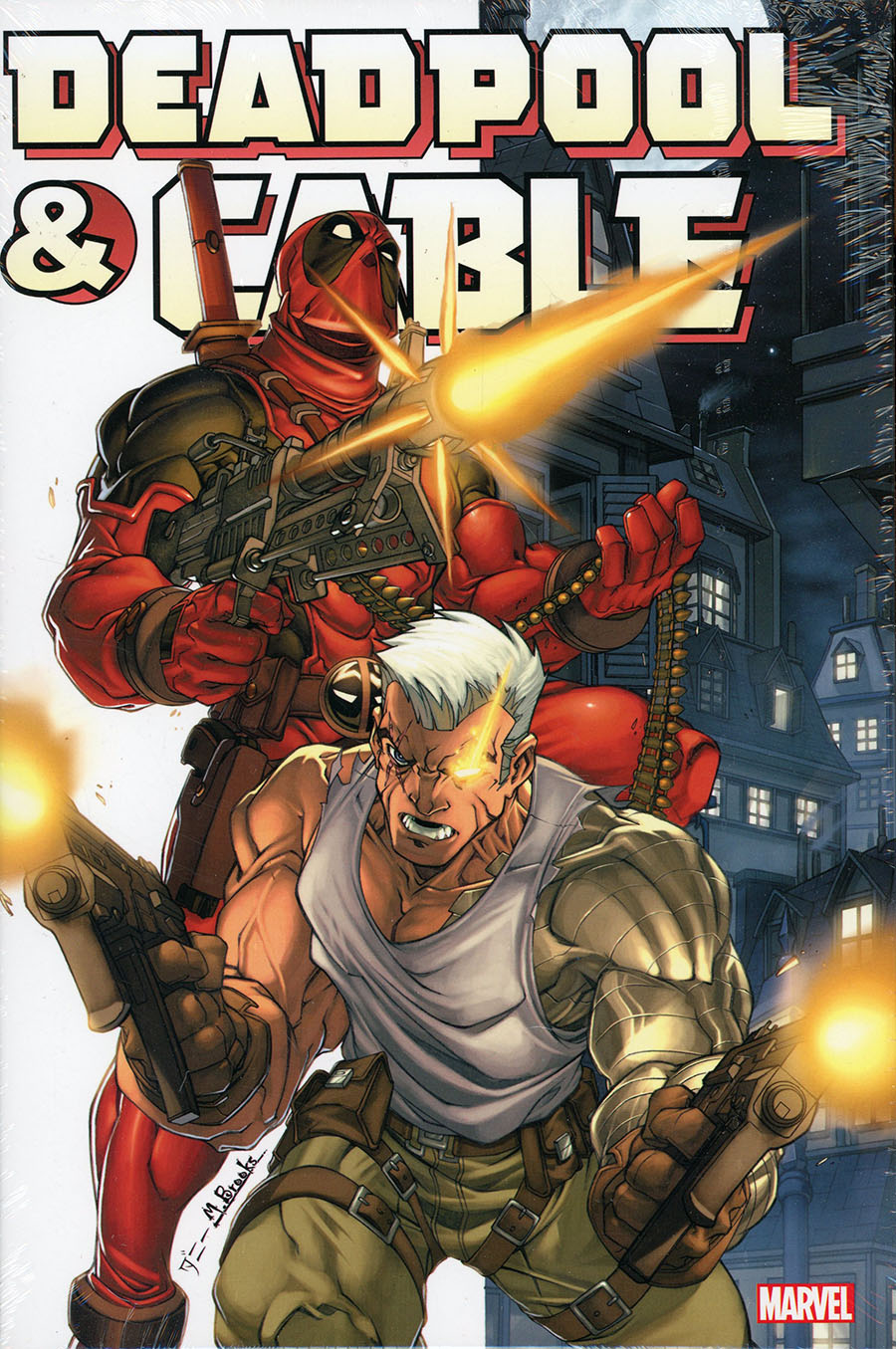 Deadpool & Cable Omnibus HC Direct Market Mark Brooks Variant Cover New Printing