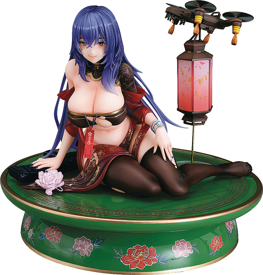 Girls Frontline DP-12 Echeveria Lantern 1/6 Scale PVC Figure Crimson Version