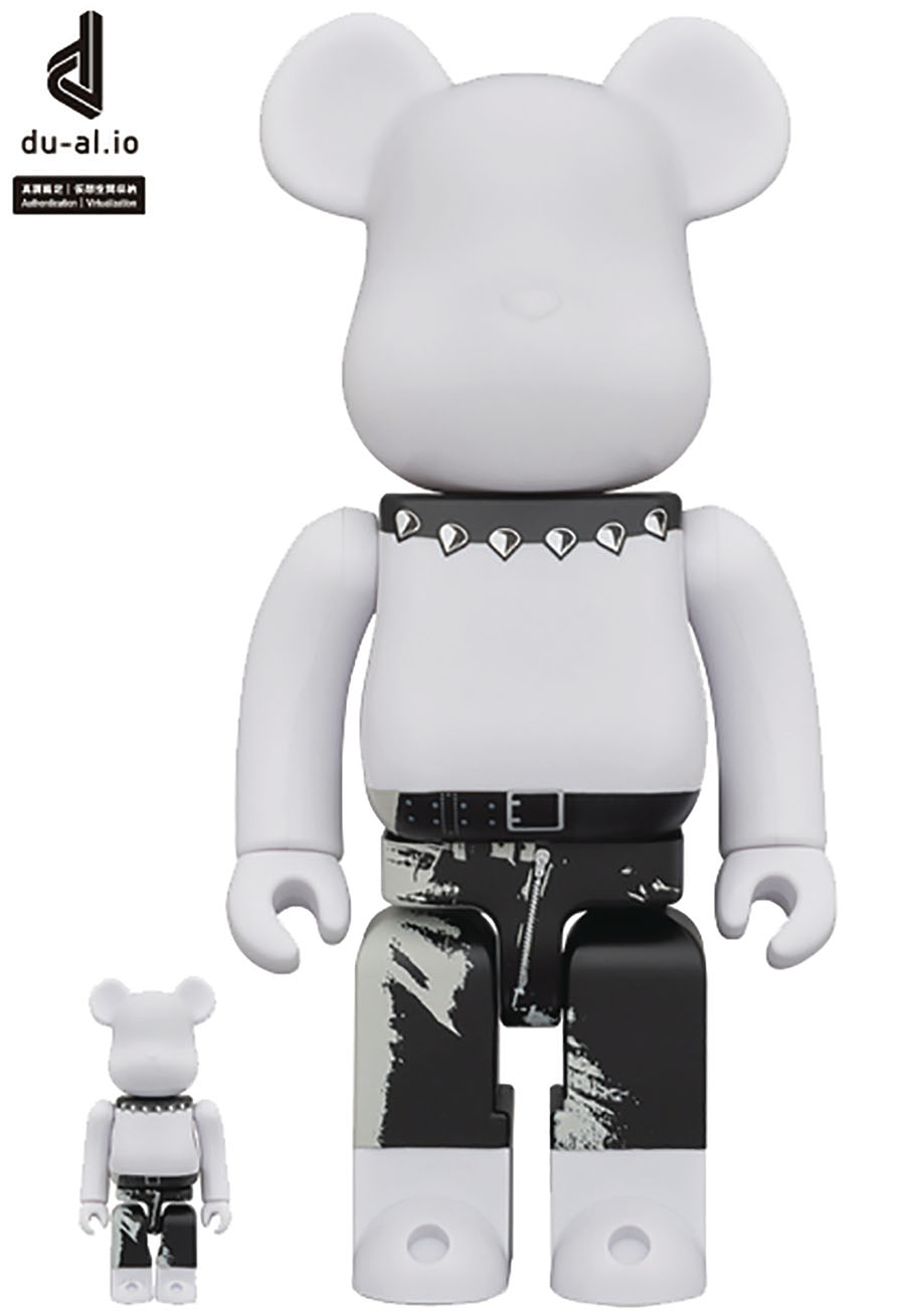 Rolling Stones Sticky Fingers Design 100 Percent & 400 Percent 2-Pack Bearbrick
