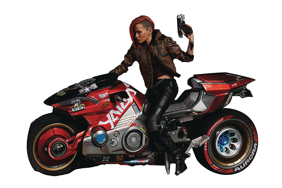 Cyberpunk 2077 V Female 1/6 Scale Articulated Action Figure With Bike