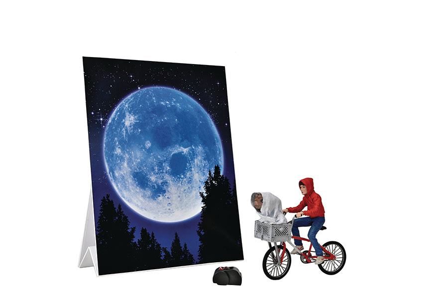 E.T. 40th Anniversary Elliott & E.T. On Bike 7-Inch Action Figure