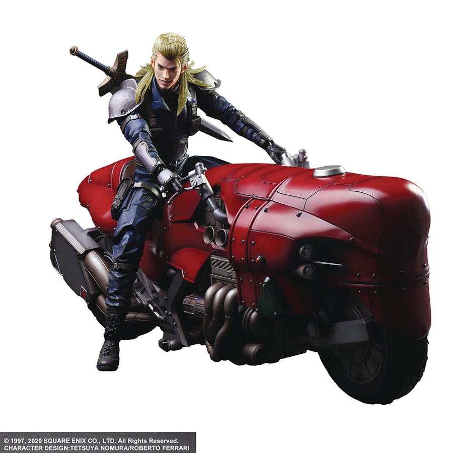 Final Fantasy VII Remake Play Arts Kai Action Figure - Roche With Motorcycle