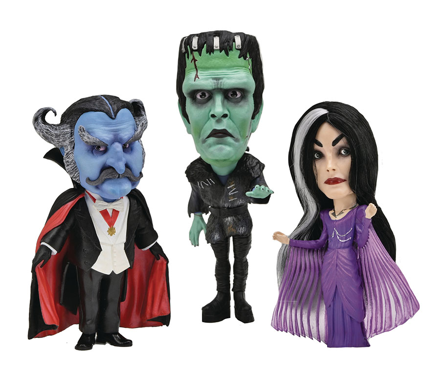Rob Zombies Munsters Little Big Head Stylized 3-Pack Figure