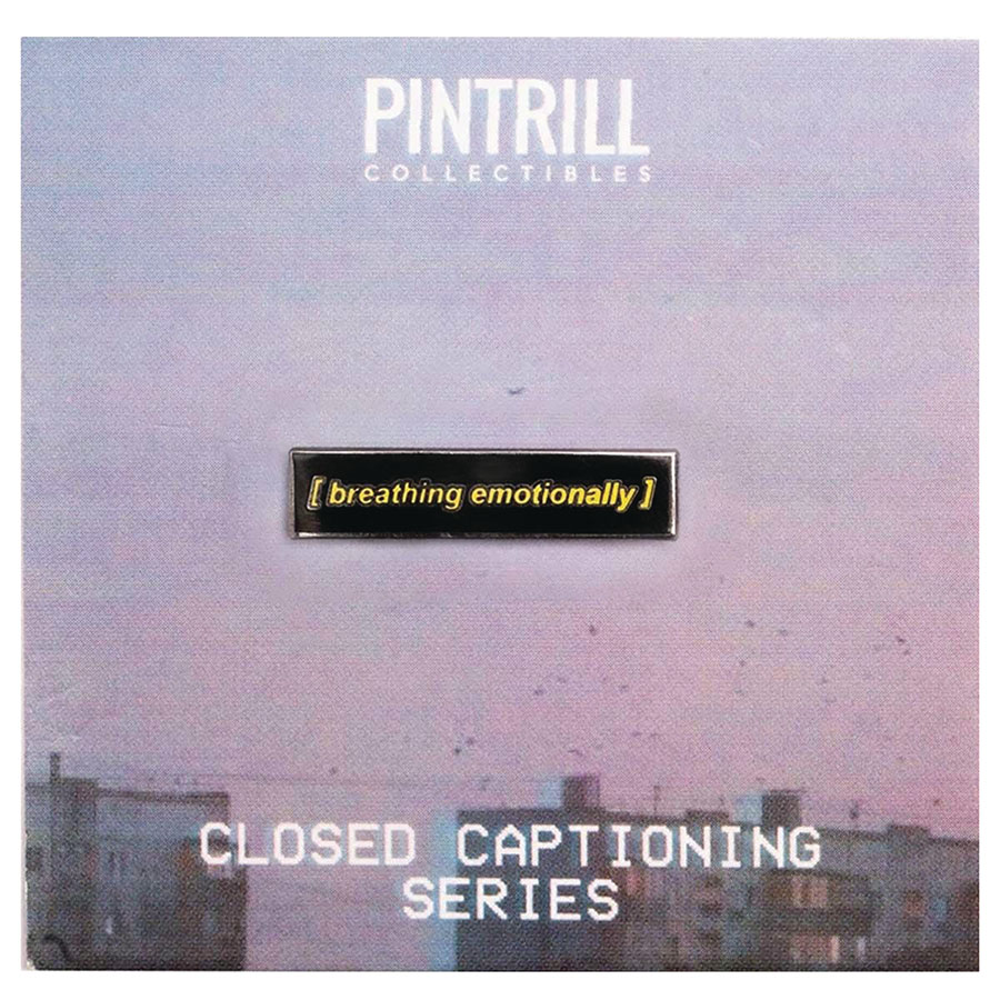 Closed Captions Enamel Pin - Breathing Emotionally