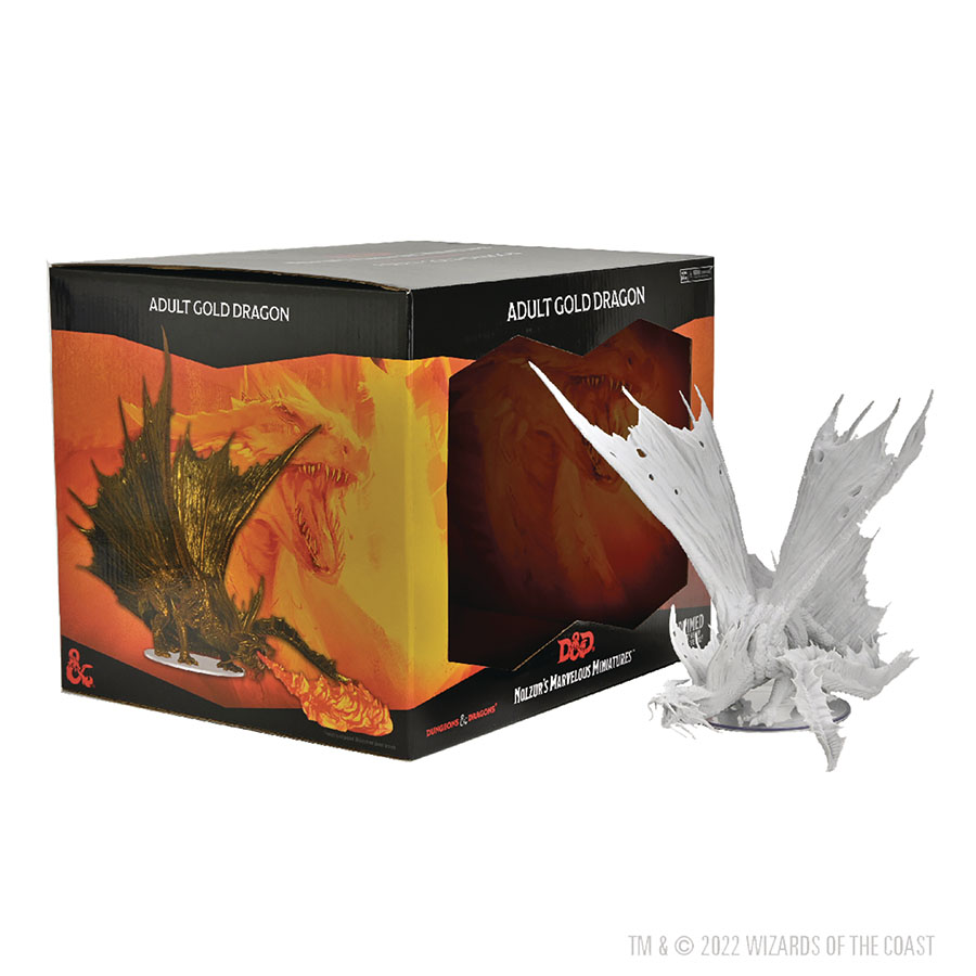 Dungeons & Dragons Nolzurs Marvelous Miniatures - Adult Gold Dragon