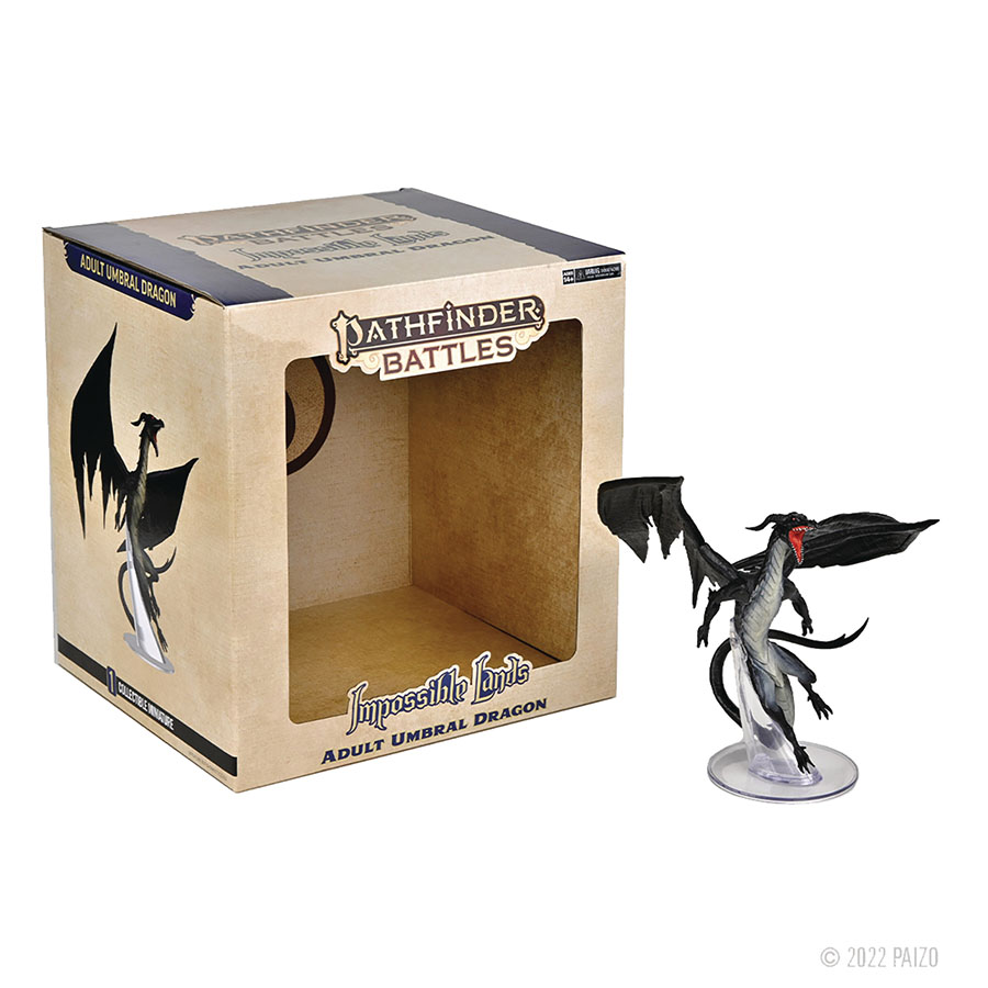 Pathfinder Battles Impossible Lands - Umbral Dragon Figure