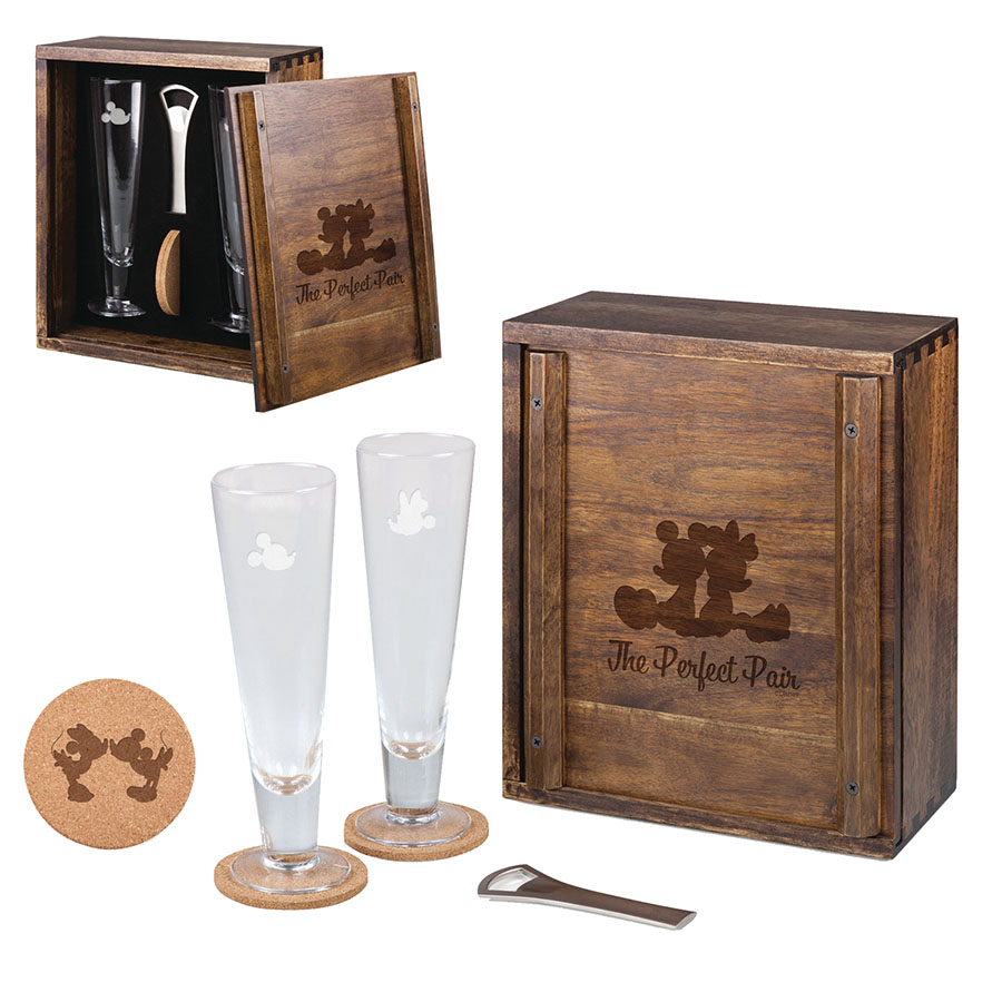Mickey & Minnie Beverage Glass Set