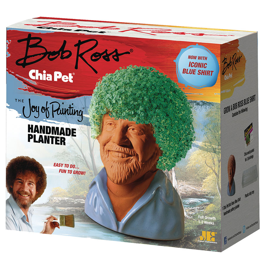 Chia Pet - Bob Ross Blue Shirt Version