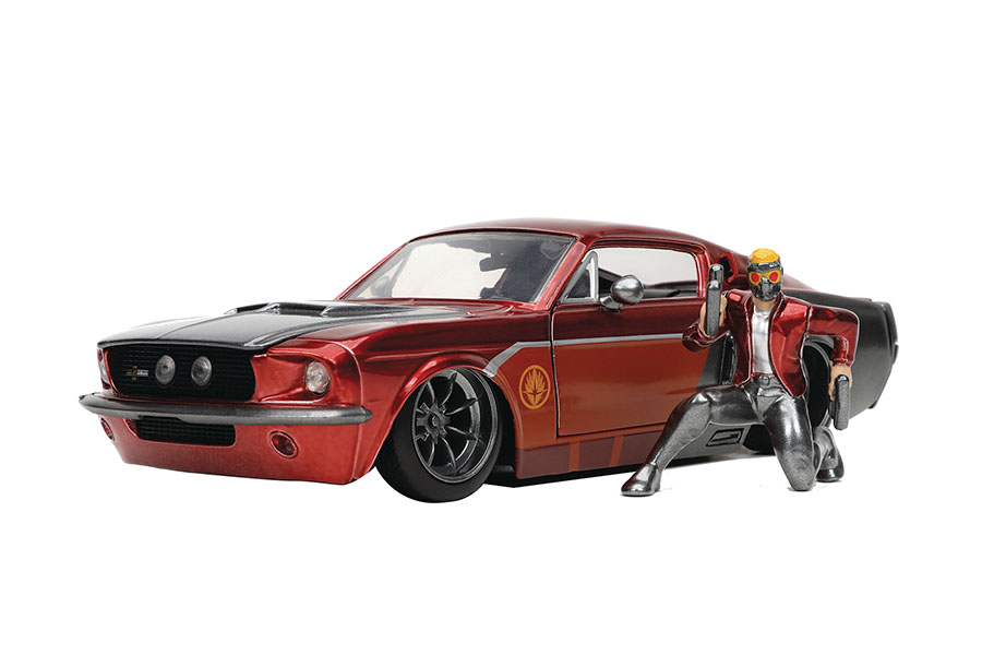 Hollywood Rides Guardians Of The Galaxy 1967 Ford Mustang Shelby With Star-Lord 1/24 Scale Die-Cast Vehicle