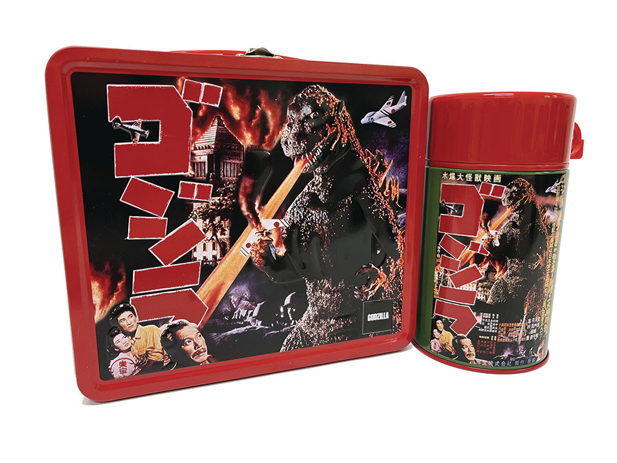 Tin Titans Godzilla 1954 Previews Exclusive Lunchbox & Beverage Container