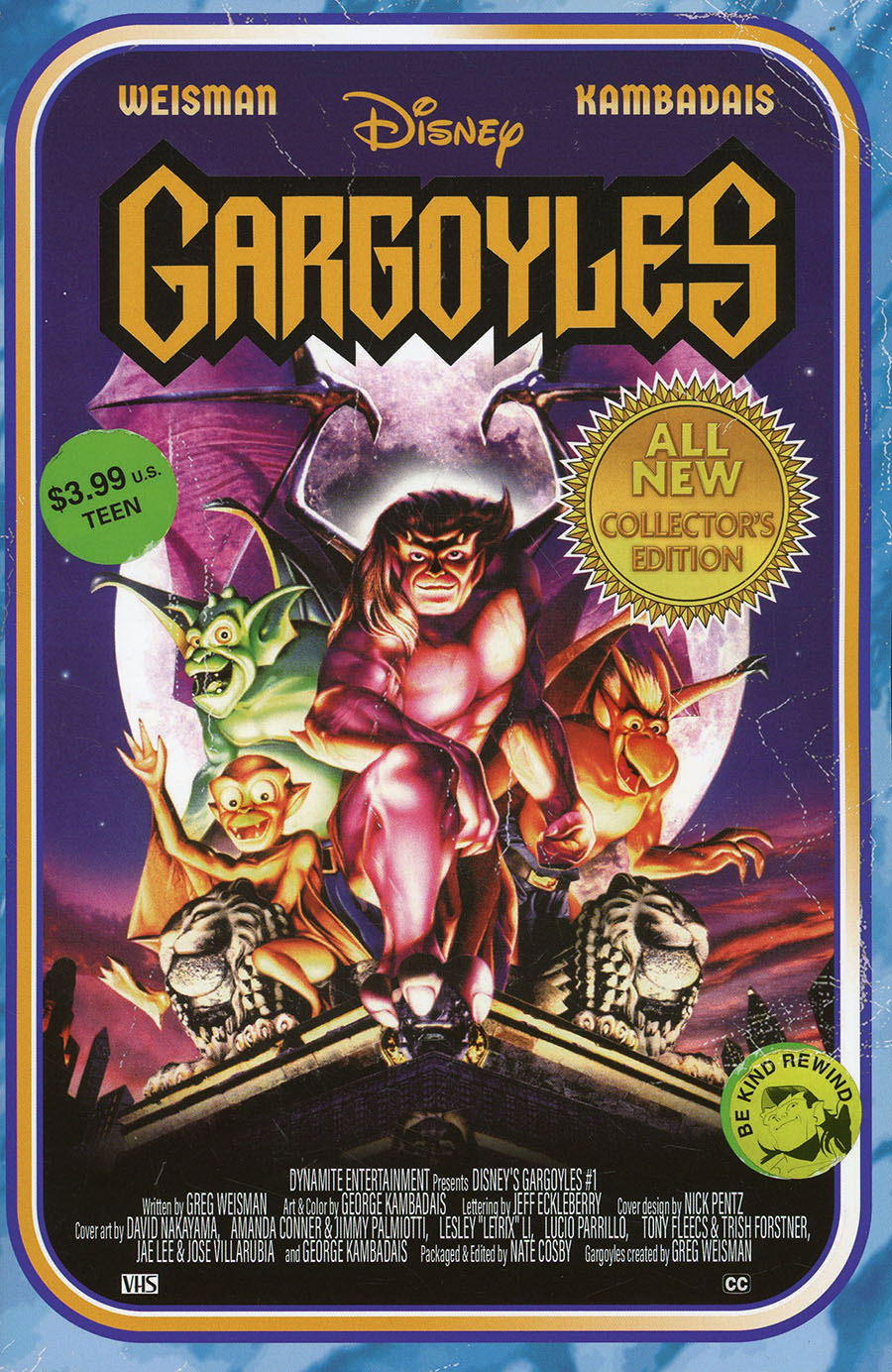 Gargoyles Vol 3 #1 Cover K Incentive Video Packaging Art Variant Cover