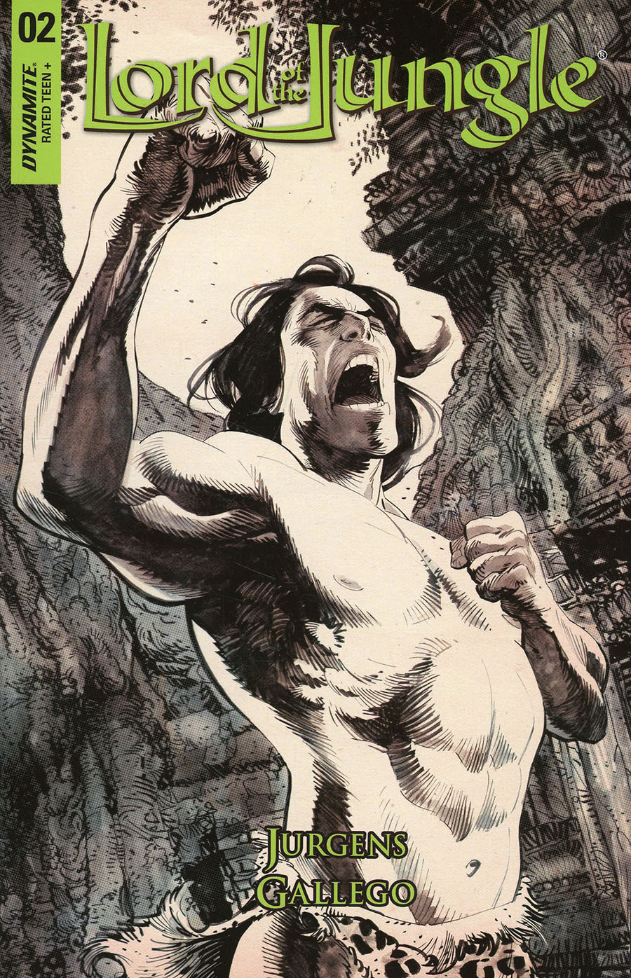 Lord Of The Jungle Vol 2 #2 Cover F Incentive Dan Panosian Black & White Cover