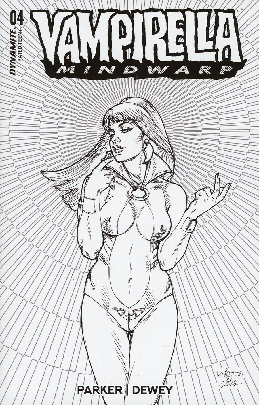 Vampirella Mindwarp #4 Cover G Incentive Joseph Michael Linsner Line Art Cover