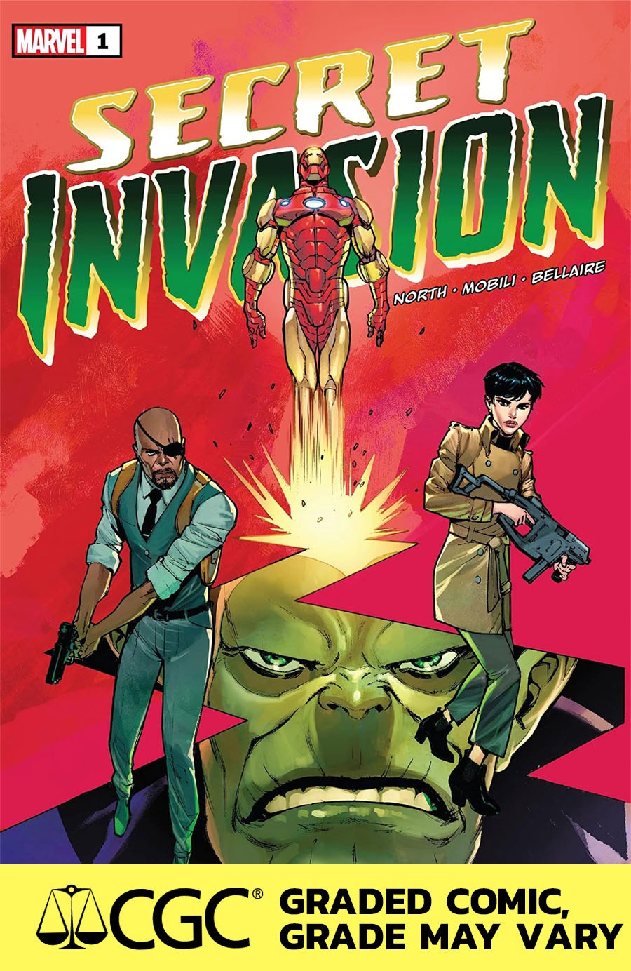 Secret Invasion Vol 2 #1 Cover H DF CGC Graded 9.6 Or Higher