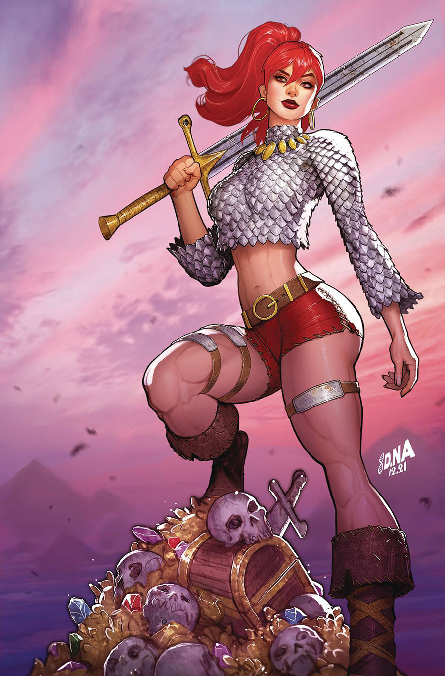 Immortal Red Sonja #1 Cover Z Limited Edition David Nakayama Metal Cover