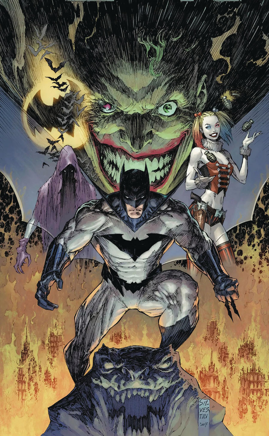 Batman & The Joker The Deadly Duo #1 Cover J DF Signed By Marc Silvestri