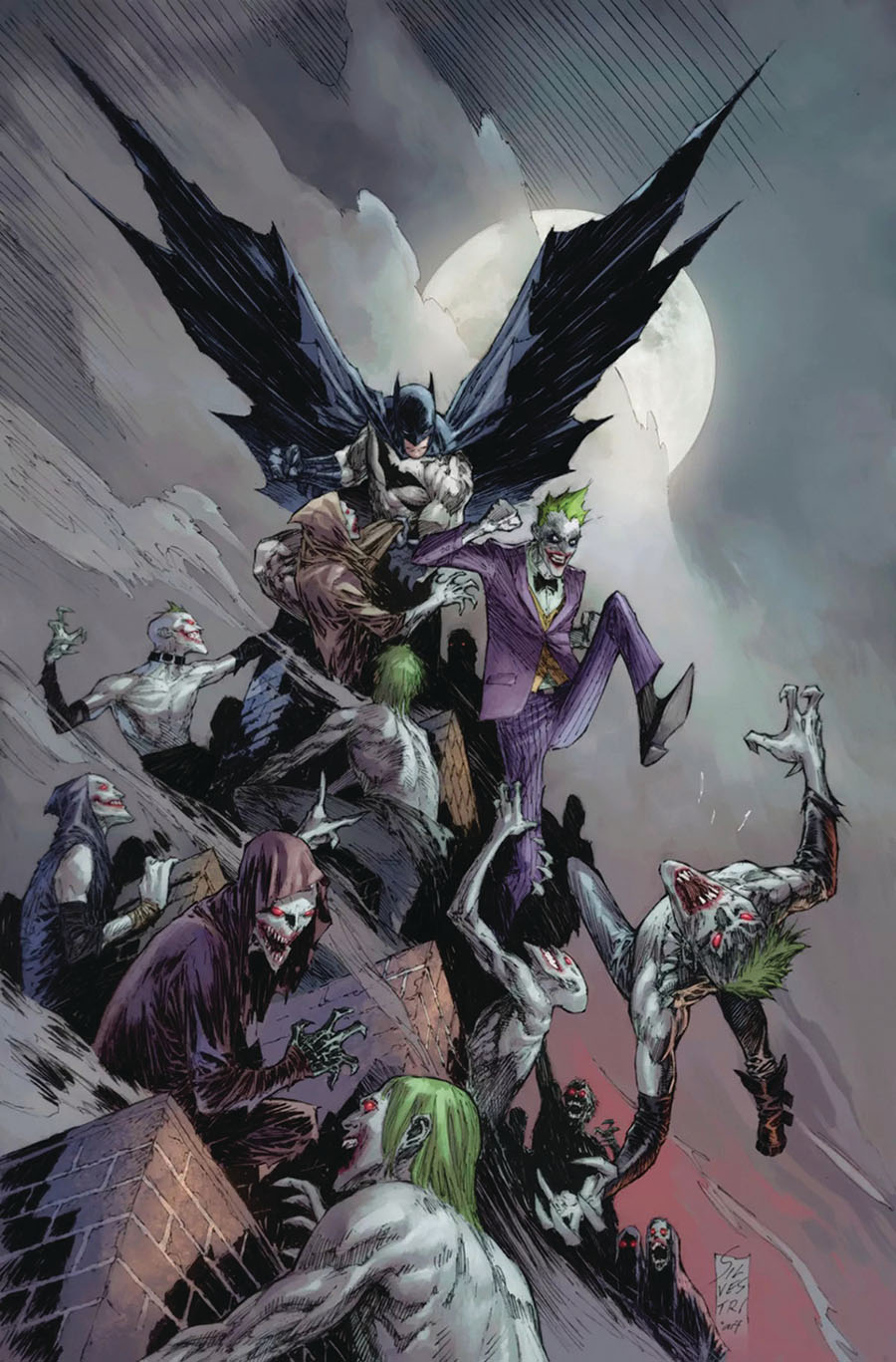 Batman & The Joker The Deadly Duo #2 Cover I DF Signed By Marc Silvestri