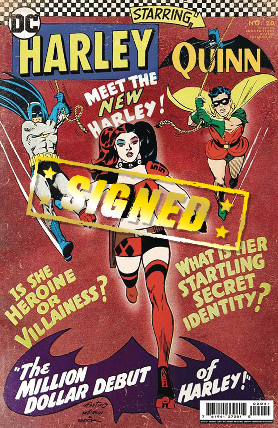 Harley Quinn Vol 4 #20 Cover E DF Detective Comics 359 Homage Variant Cover Signed By Ryan Sook