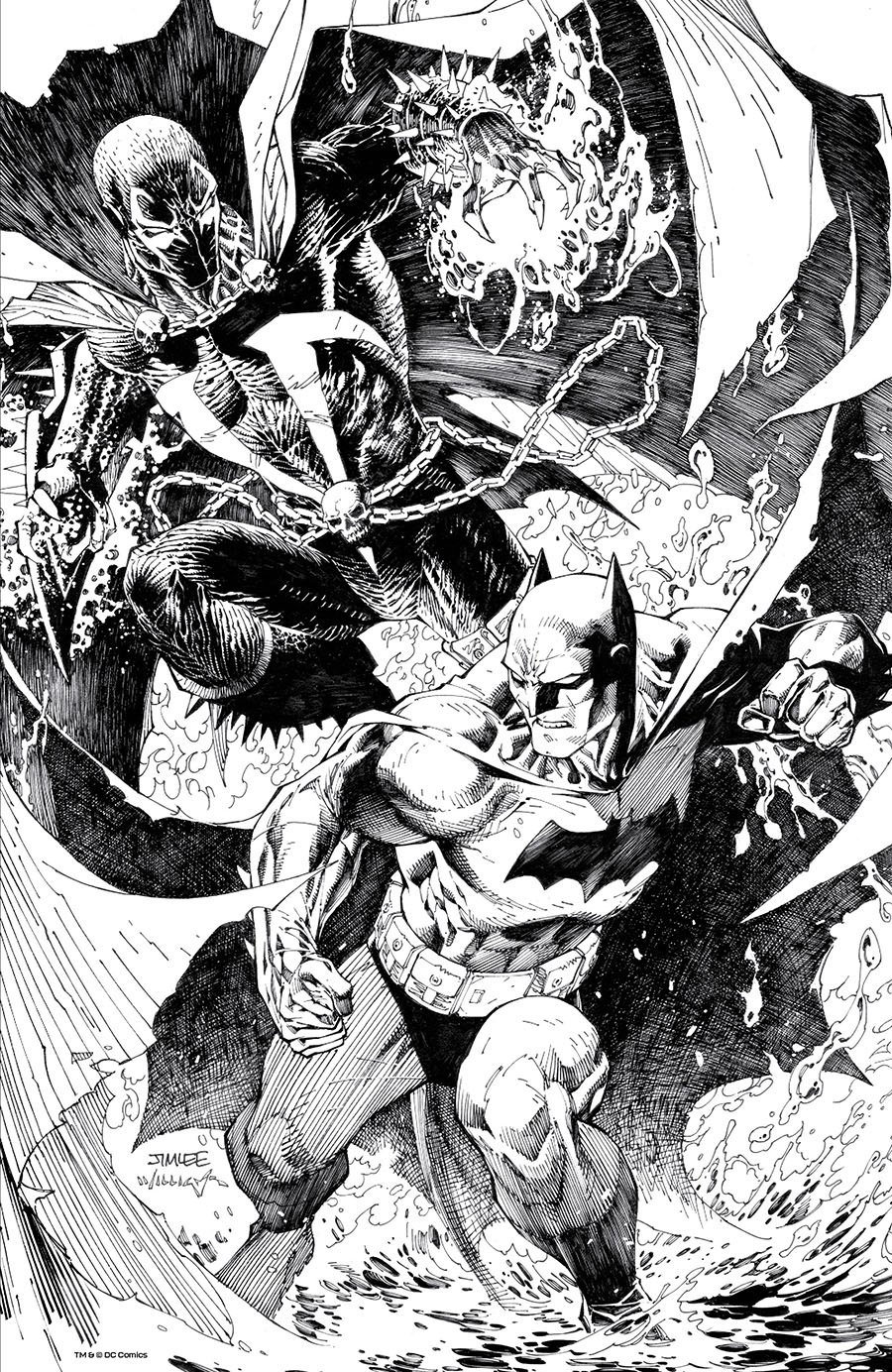 Batman Spawn #1 (One Shot) Cover P Incentive Jim Lee Variant Cover