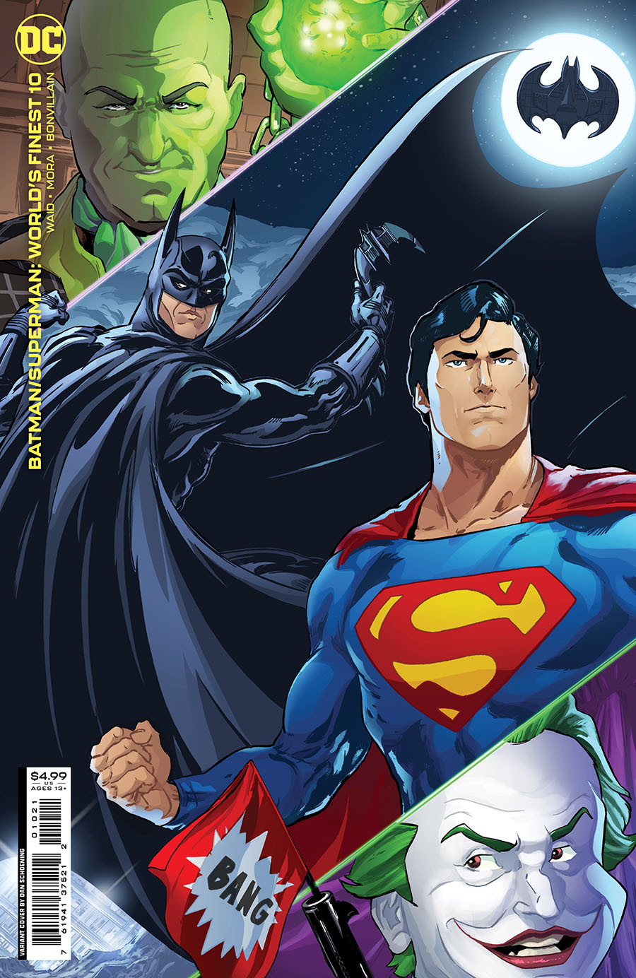 Batman Superman Worlds Finest #10 Cover B Variant Dan Schoening Card Stock Cover