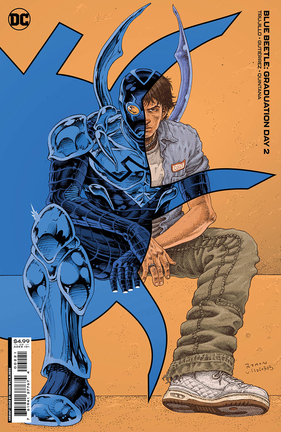 Blue Beetle Graduation Day #2 Cover B Variant Ramon Villalobos Card Stock Cover