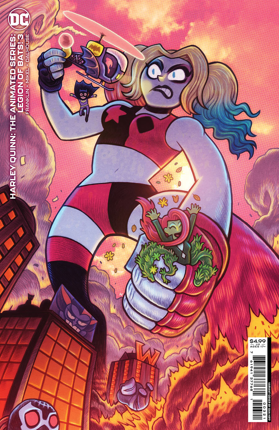 Harley Quinn The Animated Series Legion Of Bats #3 Cover B Variant Dan Hipp Card Stock Cover