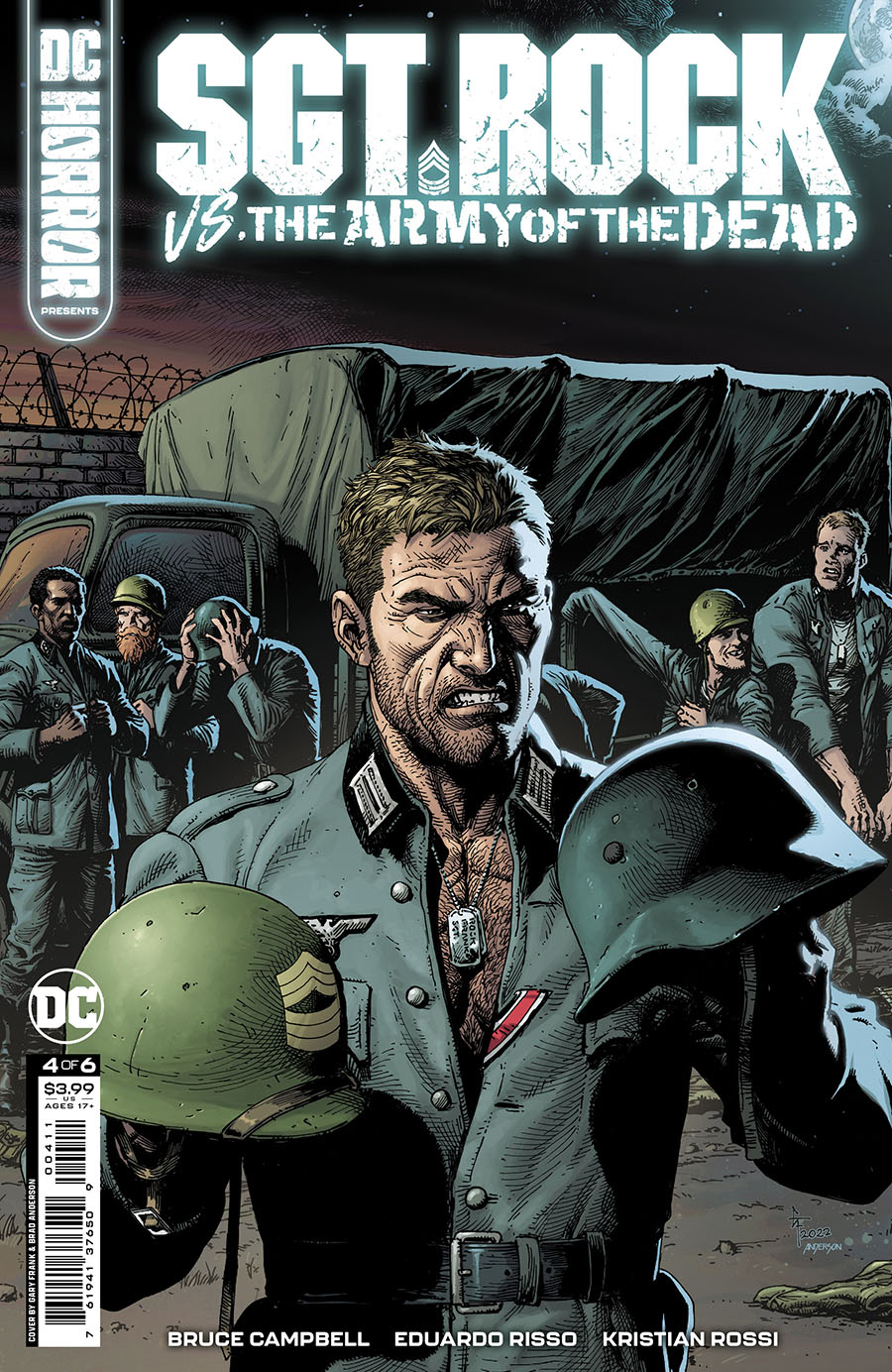 DC Horror Presents Sgt Rock vs The Army Of The Dead #4 Cover A Regular Gary Frank Cover