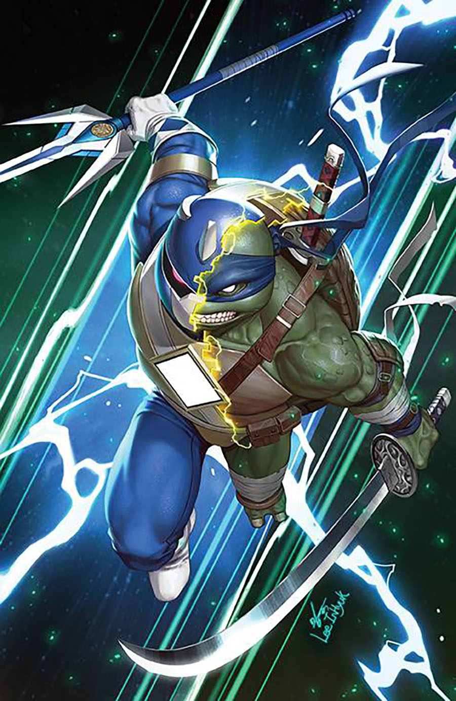 Mighty Morphin Power Rangers Teenage Mutant Ninja Turtles II #1 Cover R Incentive Inhyuk Lee Variant Cover