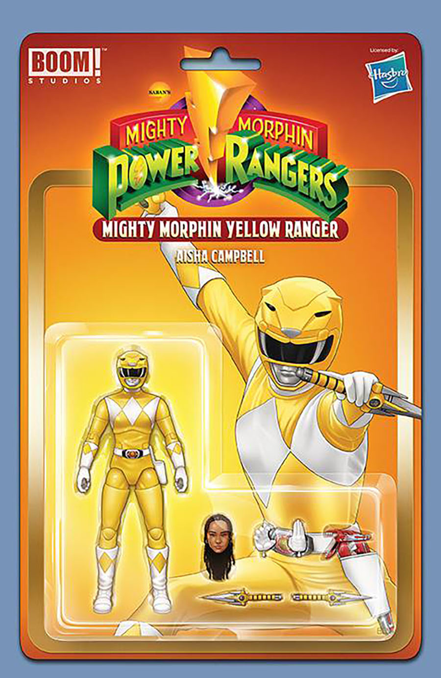 Mighty Morphin Power Rangers (BOOM Studios) #103 Cover C Incentive Bon Bernardo Action Figure Variant Cover