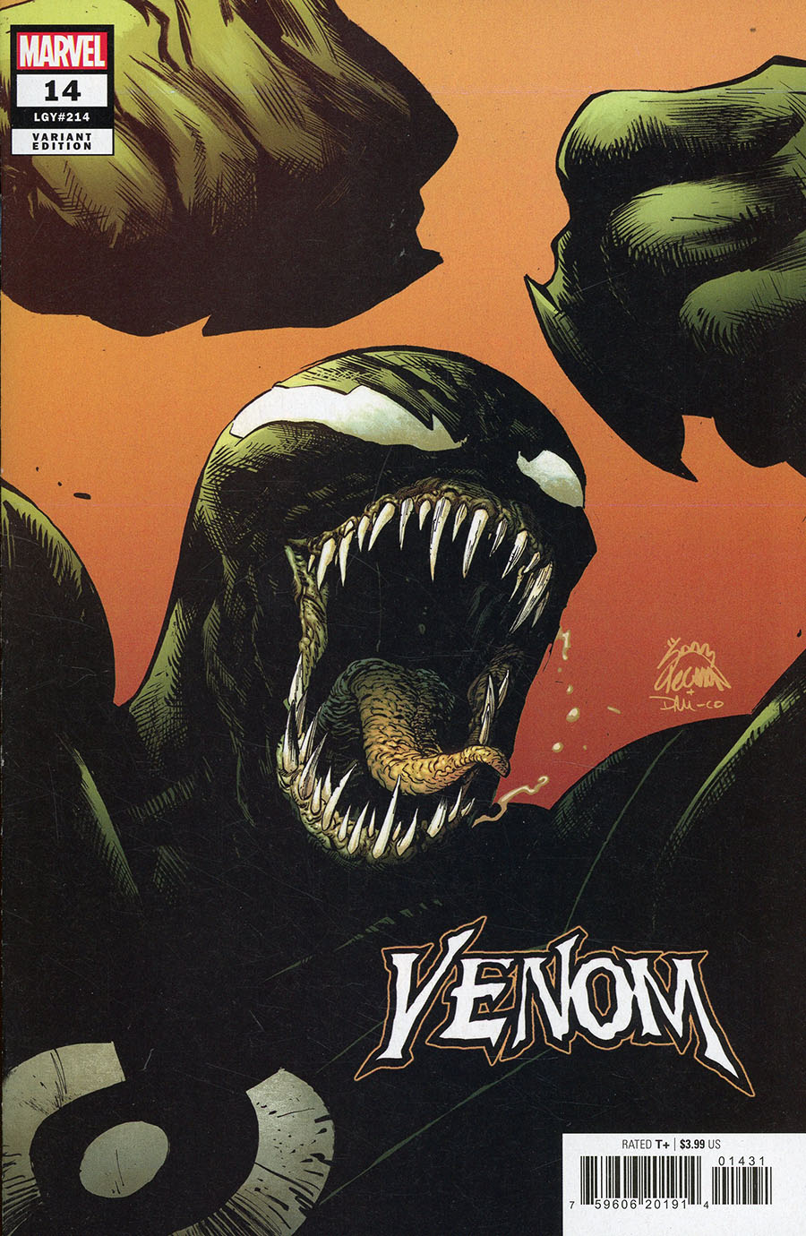 Venom Vol 5 #14 Cover C Incentive Ryan Stegman Variant Cover (Dark Web Tie-In)