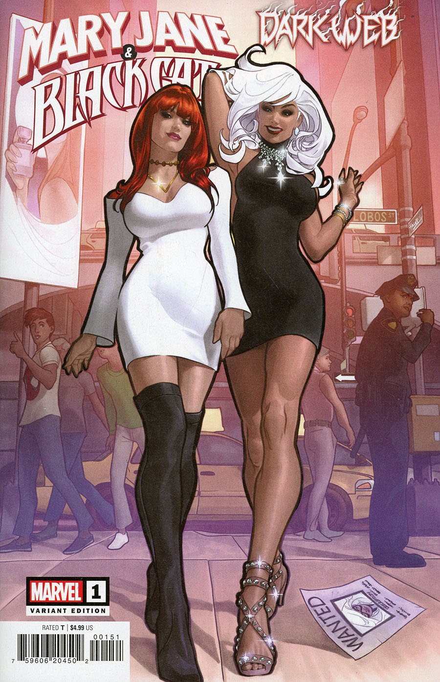 Mary Jane And Black Cat #1 Cover E Incentive Pablo Villalobos Variant Cover (Dark Web Tie-In)