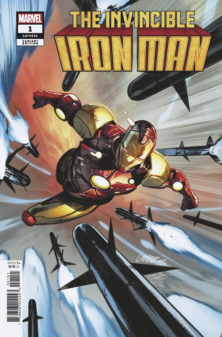 Invincible Iron Man Vol 4 #1 Cover G Incentive Pepe Larraz Variant Cover