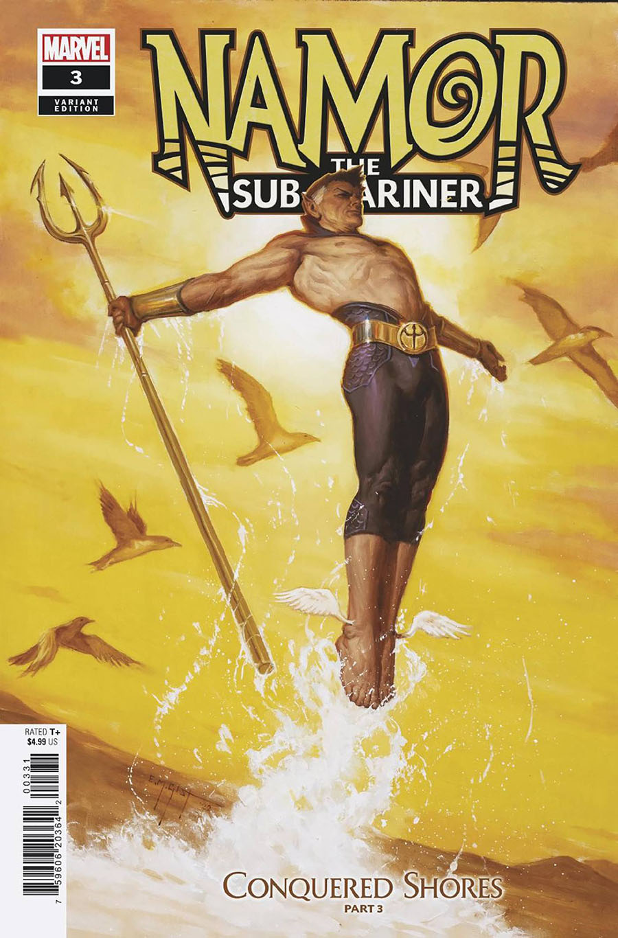 Namor The Sub-Mariner Conquered Shores #3 Cover C Incentive EM Gist Variant Cover