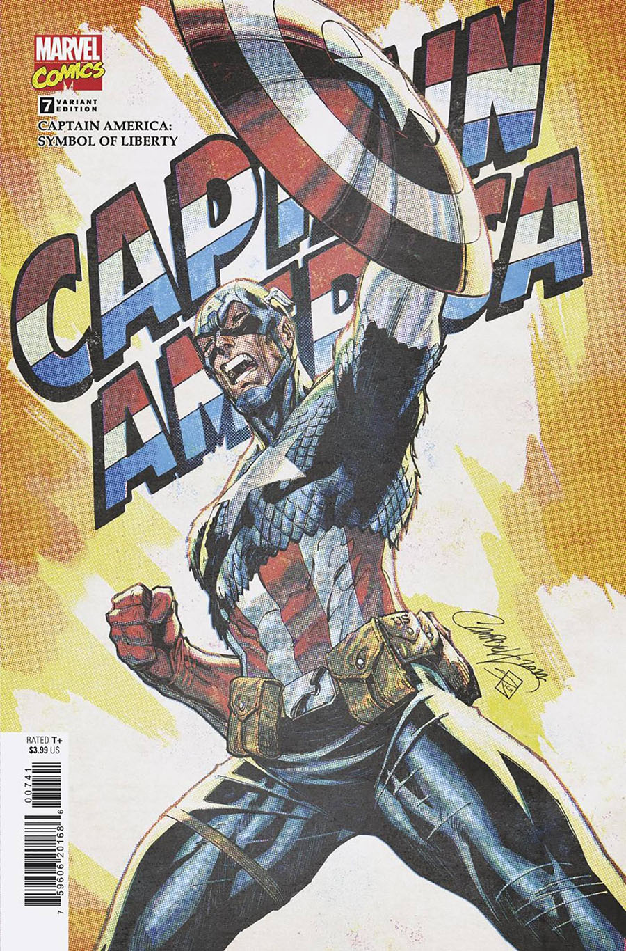 Captain America Sentinel Of Liberty Vol 2 #7 Cover E Incentive J Scott Campbell Retro Anniversary Variant Cover