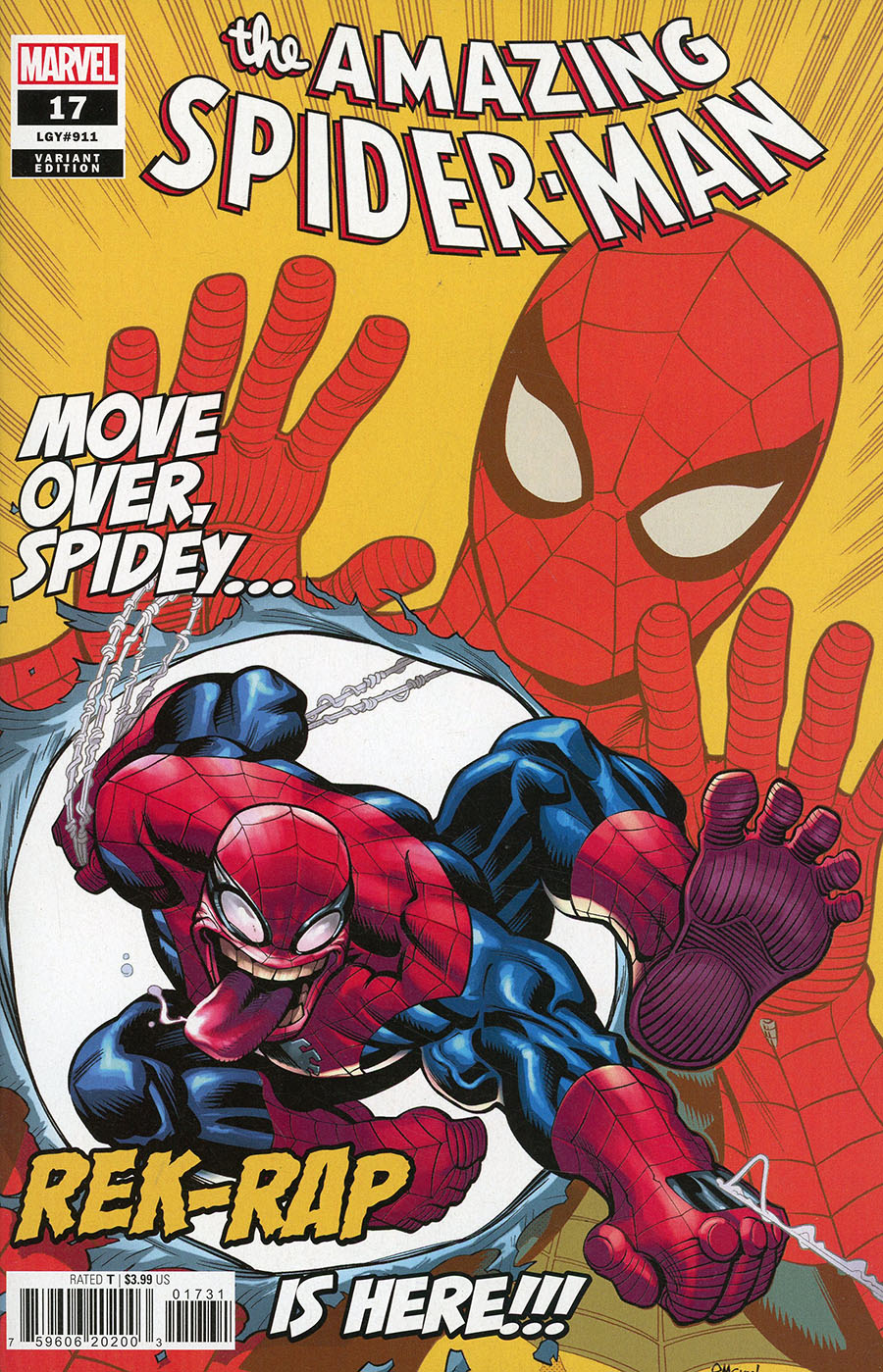 Amazing Spider-Man Vol 6 #17 Cover E Incentive Ed McGuinness Variant Cover (Dark Web Tie-In)