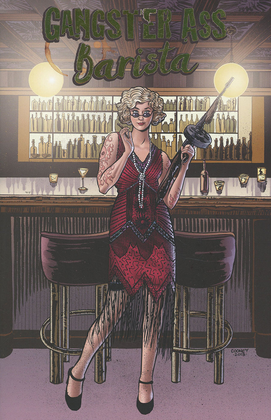 Gangster Ass Barista #2 Cover E Incentive Daniel Cooney & Lisa Gonzales Foil Cover