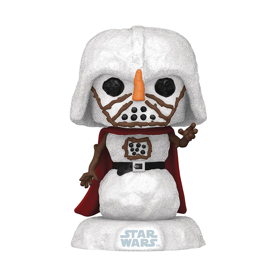POP Star Wars Holiday Snowman Darth Vader Vinyl Bobble Head