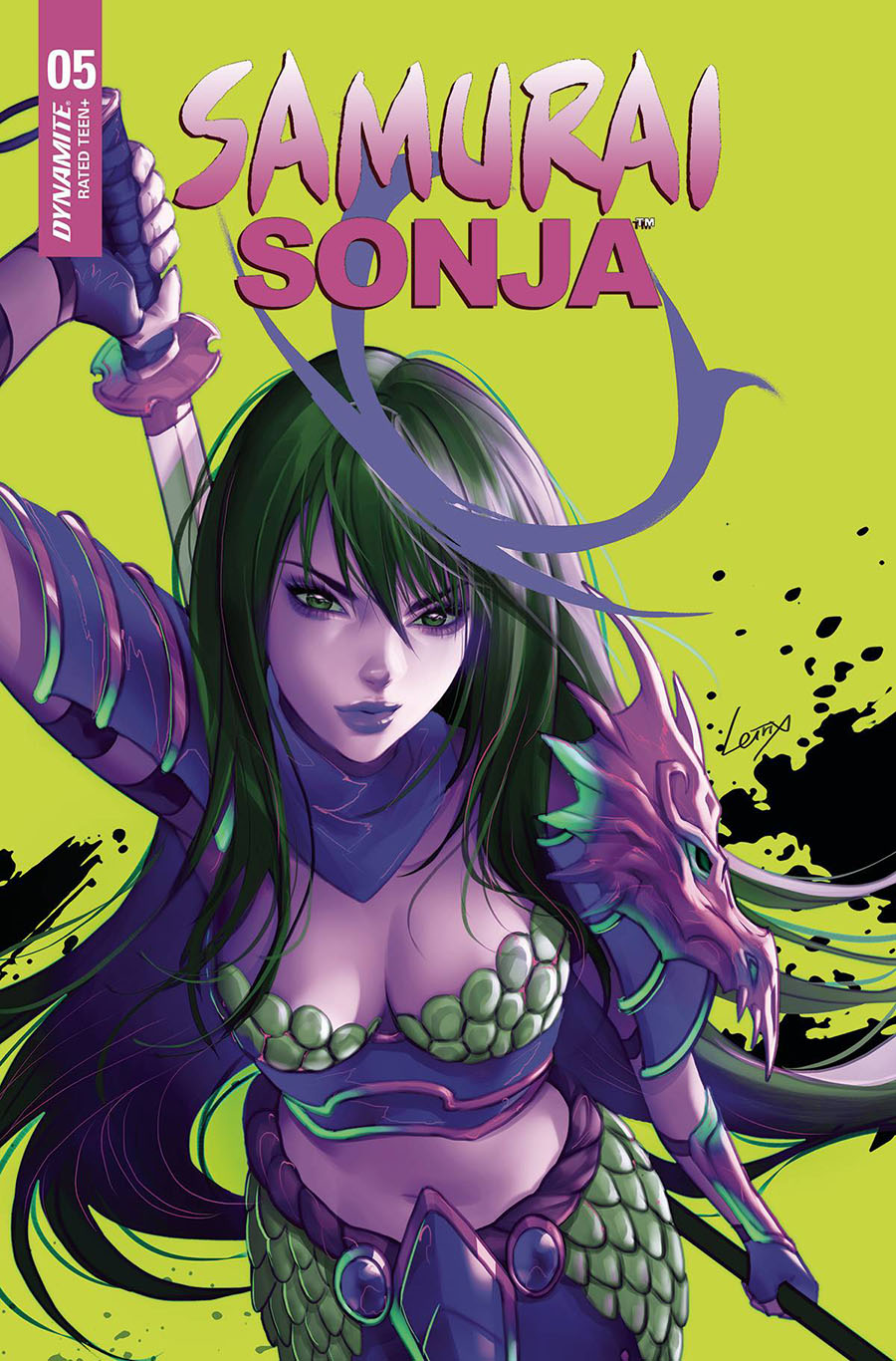 Samurai Sonja #5 Cover L Variant Lesley Leirix Li Ultraviolet Cover