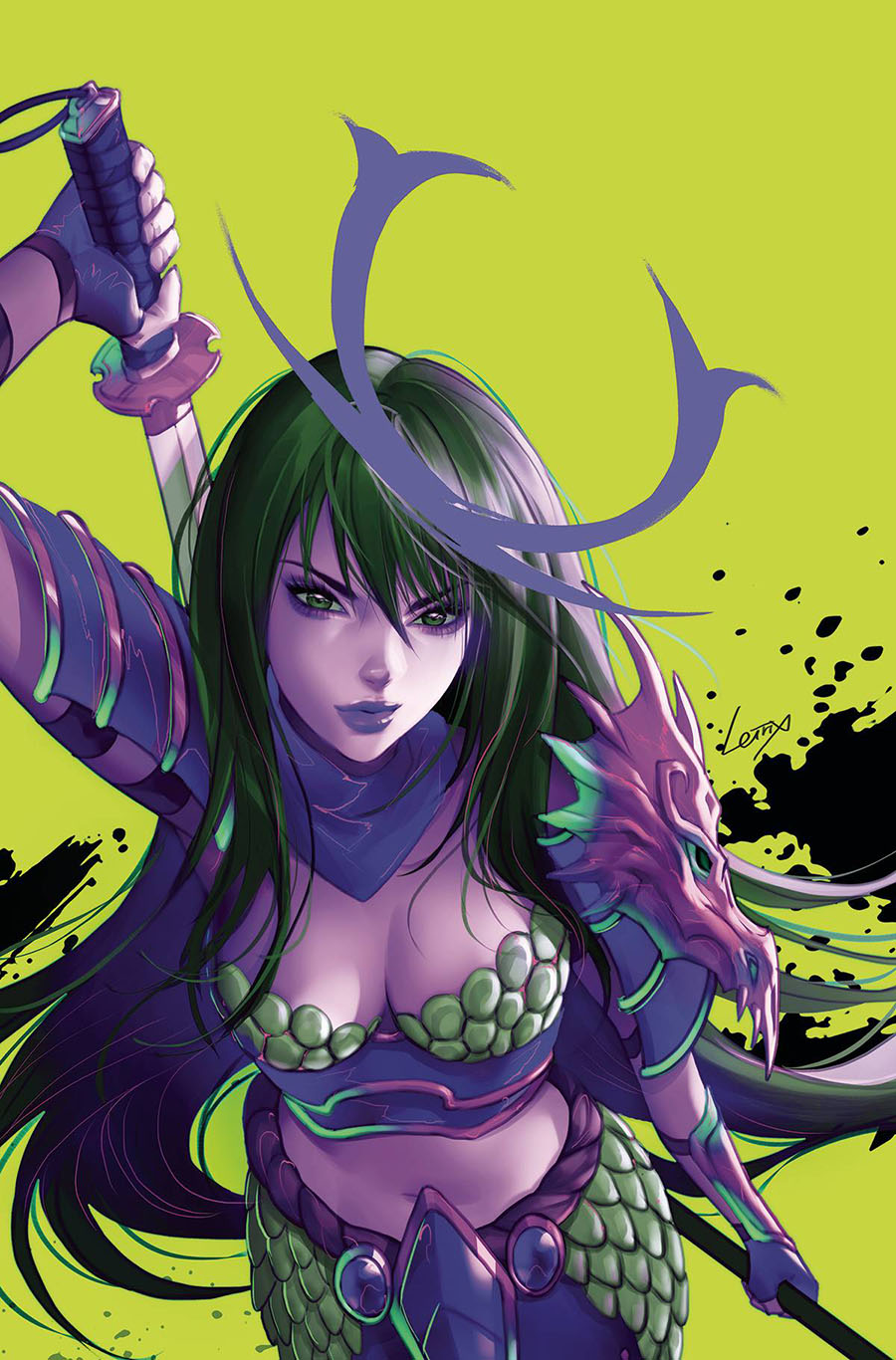 Samurai Sonja #5 Cover M Incentive Lesley Leirix Li Ultraviolet Virgin Cover