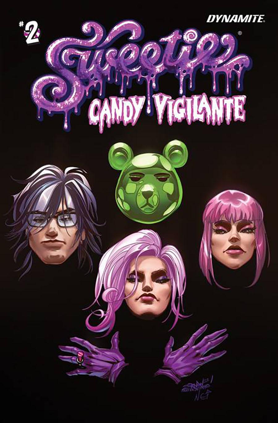 Sweetie Candy Vigilante #2 Cover G Variant Jeff Zornow Rock Album Homage Cover