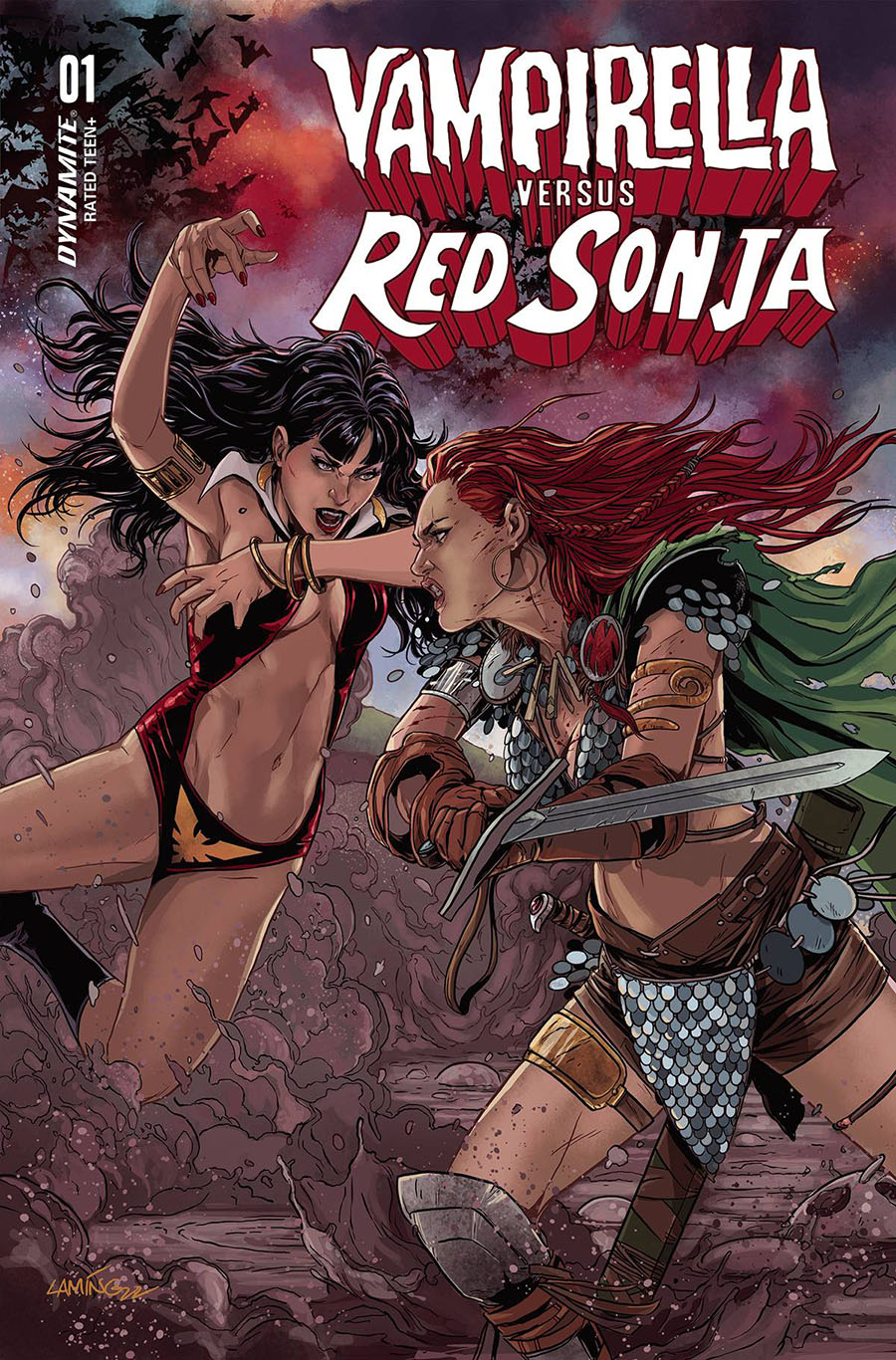 Vampirella vs Red Sonja #1 Cover P Variant Marc Laming Cover