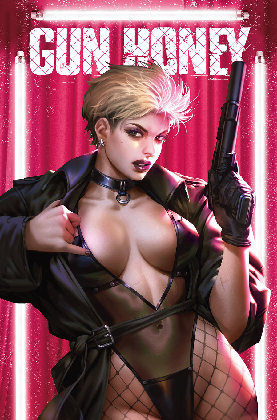 Hard Case Crime Gun Honey Blood For Blood #2 Cover H 2nd Ptg Derrick Chew Copic Variant Cover