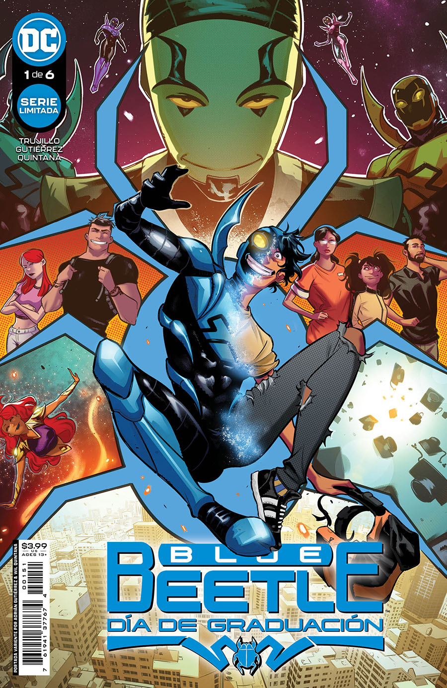 Blue Beetle Graduation Day #1 Cover C Spanish Language Version