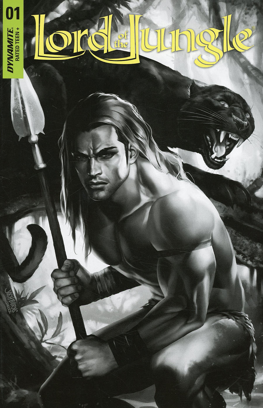 Lord Of The Jungle Vol 2 #1 Cover W Incentive Josh Burns Black & White Cover