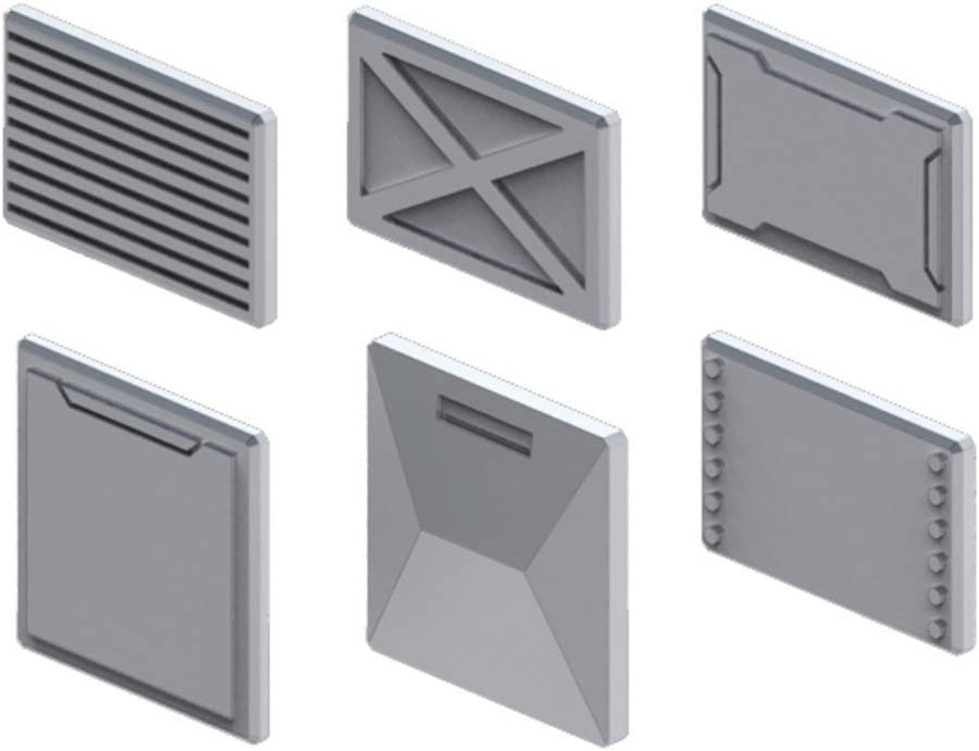 Gundam Builders Parts HD Kit - Box of 12 Units - #19 MS Panel 01