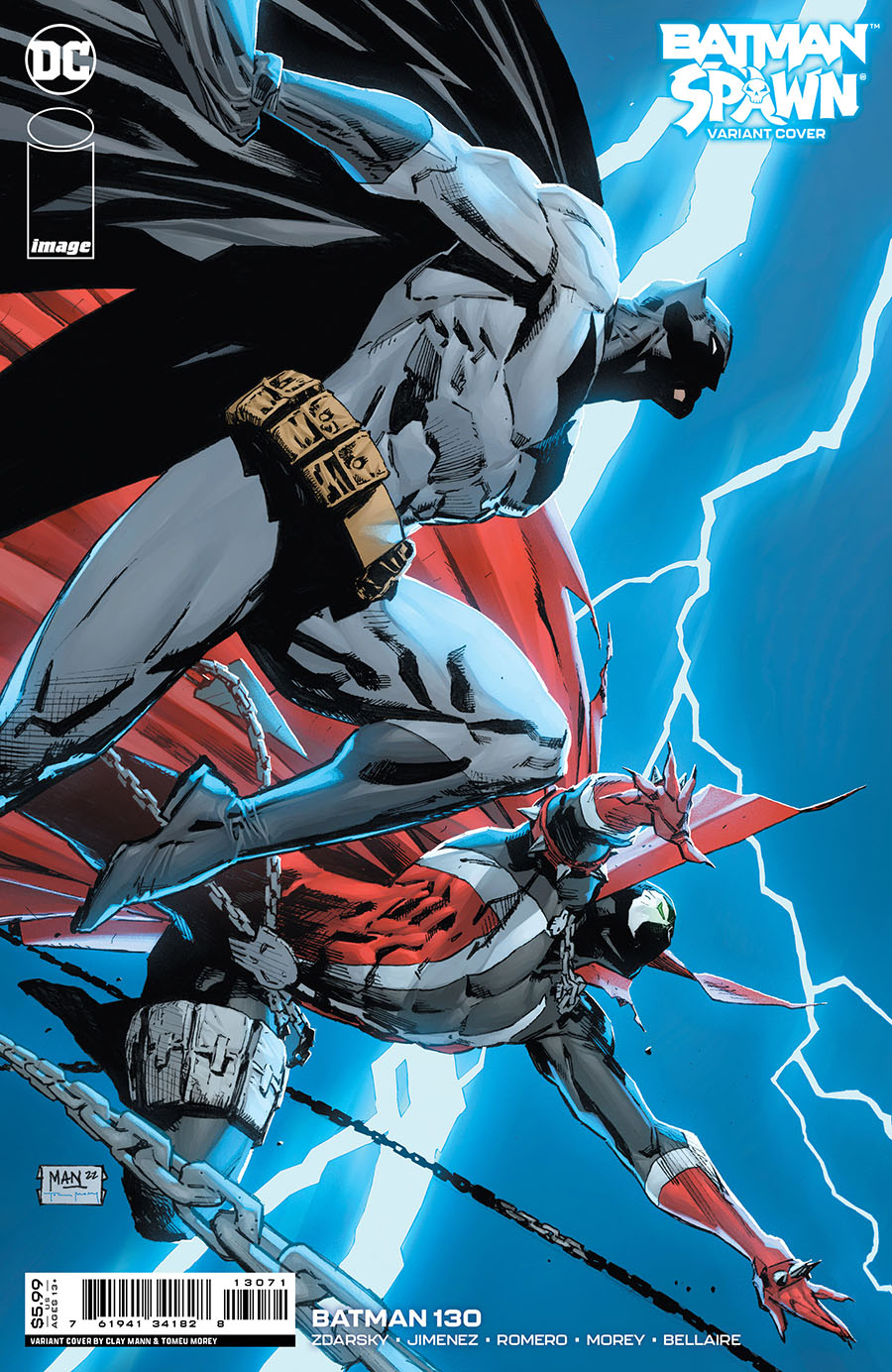 Batman Vol 3 #130 Cover E Variant Clay Mann DC Spawn Card Stock Cover
