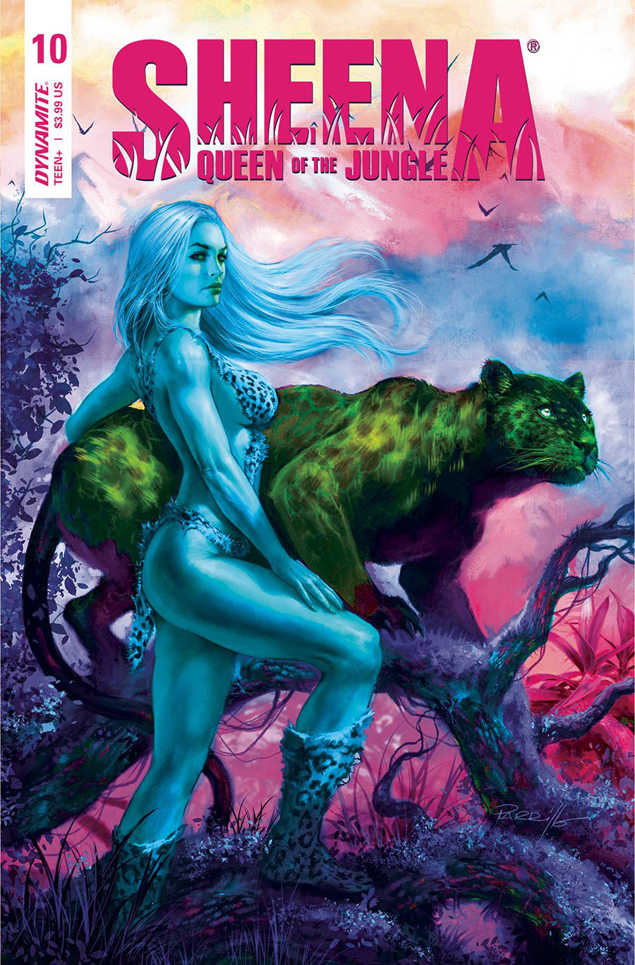 Sheena Queen Of The Jungle #10 Cover N Variant Lucio Parrillo Ultraviolet Cover