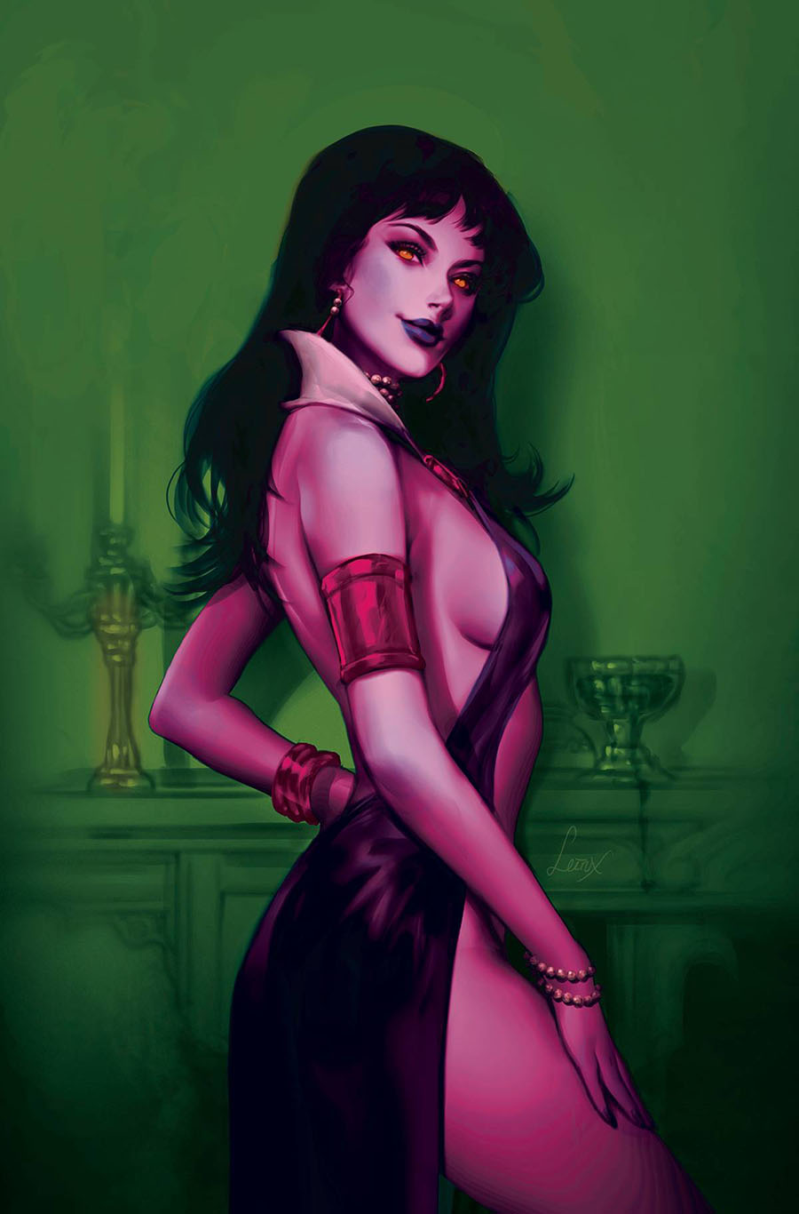 Vampirella Mindwarp #3 Cover O Incentive Lesley Leirix Li Ultraviolet Virgin Cover