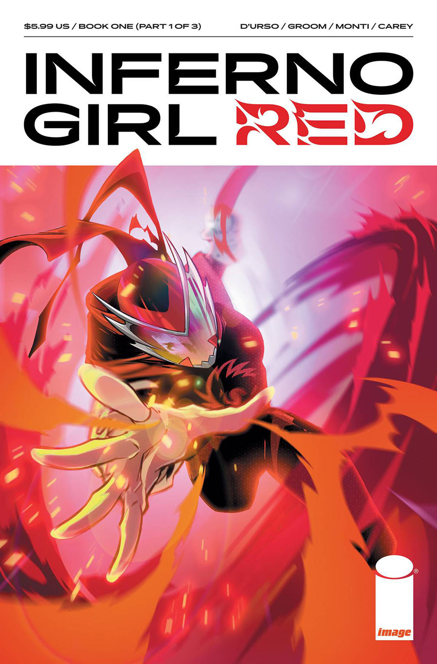 Inferno Girl Red Book 1 #1 Cover B Variant Francesco Manna Cover