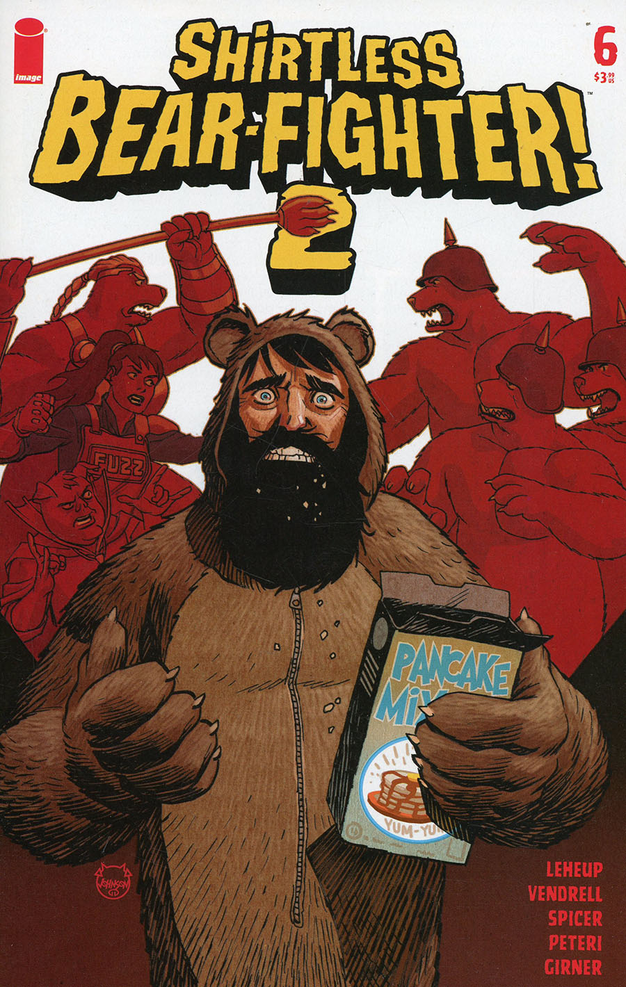 Shirtless Bear-Fighter 2 #6 Cover A Regular Dave Johnson Cover